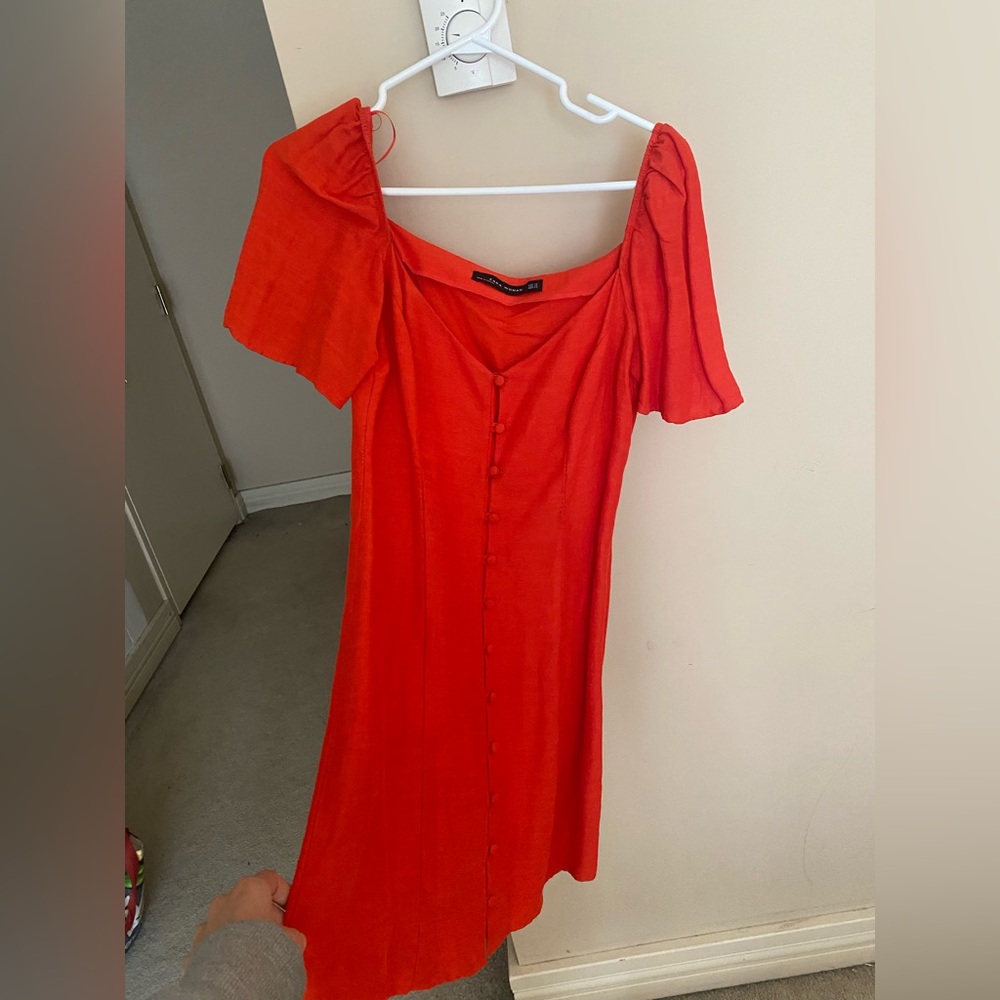 Zara red mini dress